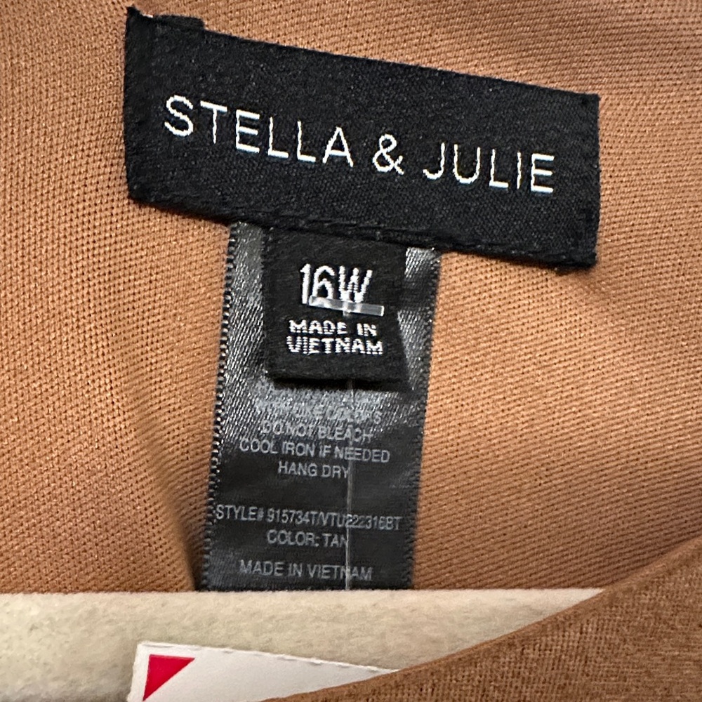 Stella & Julie - Sleeveless Midi Shift Dress in Rich Brown Suede - Picture 3 of 7